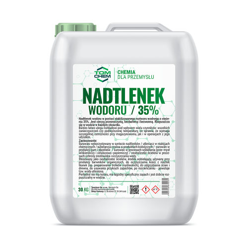 Nadtlenek wodoru to neutralizator ścieków, środek wybielający, używany przy produkcji barwników organicznych, do usuwania przykrych zapachów, po rozcieńczeniu - powstaje tzw. woda utleniona.