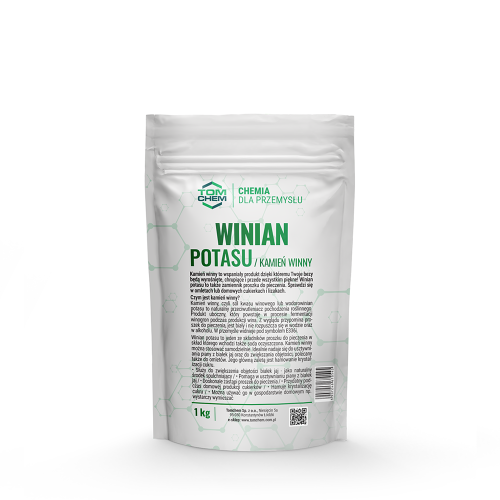 Winian potasu, znany też jako kamień winny, to naturalna sól kwasu winowego, powstająca przy produkcji wina, biały proszek stabilizujący białka, zapobiegający krystalizacji cukru i będący składnikiem proszku do pieczenia.