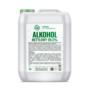 Alkohol metylowy 20 litrów.  Metanol 99,5%. Metanol to wysokiej czystości środek chemiczny o wszechstronnym zastosowaniu, idealny do celów przemysłowych i laboratoryjnych.